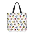 thumbnail image 1 of Xecao French Bulldog With Coffee Cup for Tote Bag: spacious with inner pockets, ideal for work, shopping, or travel., 1 of 9