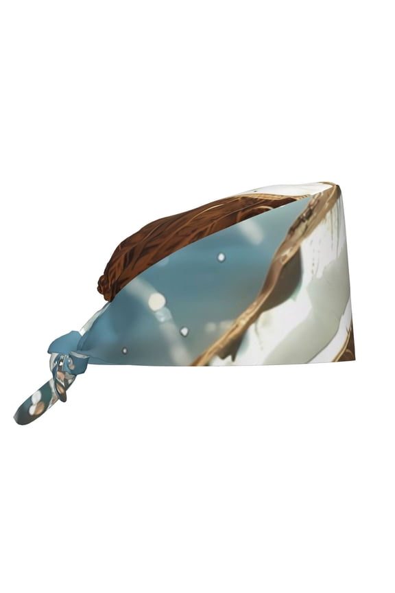 Fresh Coconut Splash Print Men Women Adjustable Working Cap with Button Unisex Hats Sweatband
