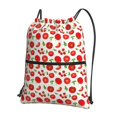 thumbnail image 1 of Xecao Fresh Red Tomato for Drawstring Bags,Pull String Backpack Bags,String Bag Sackpack, 1 of 6