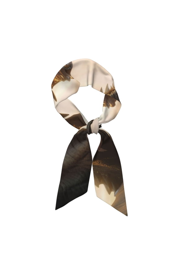 Friendship Dragon Pattern Large Satin Head Scarf - Satin Hair Scarves Silk Bandana Scarf Headscarf Silk Feeling Scarf for Women