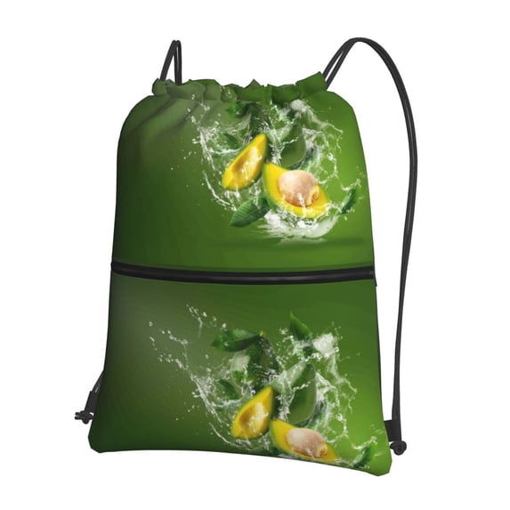 Xecao Friut Avocado for Drawstring Bags,Pull String Backpack Bags,String Bag Sackpack