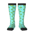 thumbnail image 1 of Xecao Frogs And Aquatic Plants Print Compression Socks for Both Men And Women for Running, Travel, Flight, Nurse, 1 of 6
