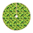 thumbnail image 1 of Xecao Frogs Pattern Christmas Tree Skirt Round Xmas Tree Mat Base Cover for Holiday Home Decorations-36", 1 of 6