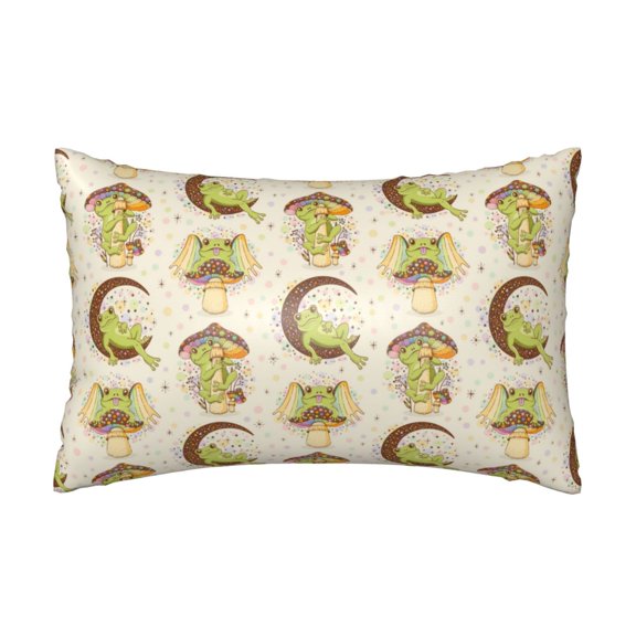 Xecao Frogs Pattern Satin Pillowcases for Hair and Skin, Luxurious and Silky Pillow Cases with Envelope Closure, 20x30 Inches