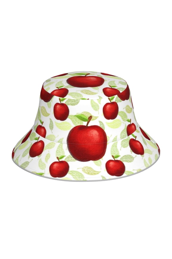 Fruit Apples Print Men and Women Night Reflective Hat Runner Cap Visor Bucket Hat Boonie Cap