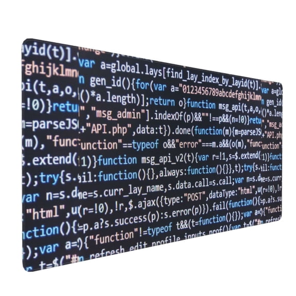 Xecao Function Source Code Print Large Mouse Pad, 16x35.5in Mousepad, Professional Non-Slip Rubber Base Big Mouse Pad, Mouse Pad for Gaming & Office Full Desk Mouse Pad