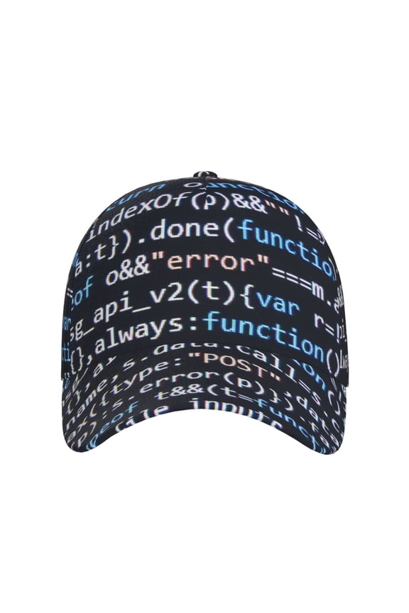 Function Source Code for Baseball Cap: Unisex, crafted from classic polyester twill fabric, featuring a soft unconstructed design