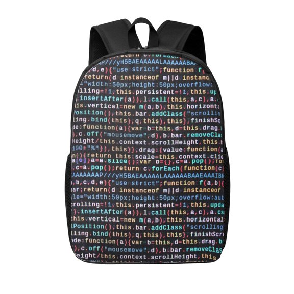 Xecao Function Source Code1 print Travel Backpack, Large Computer Backpack for Men Women, College School Rucksack Book Bag