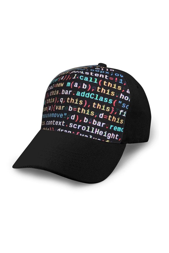 Function Source Code1 print unisex vintage washed baseball cap, a soft and adjustable hat perfect for any casual style.