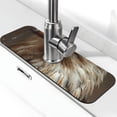 thumbnail image 1 of Xecao Funny Bald Eagle for Kitchen Sink Splash Guard Faucet Mat , Faucet Guard & Draining mat, (15" X 5.5" ), 1 of 7