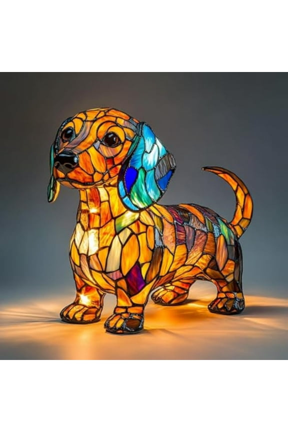 Dog Night Light LED Table Lamp Resin Puppy Decorative Lamp Beagle Corgi Bulldog Dachshund Ornament For Bedroom Living Room Holiday Gift Home Decor