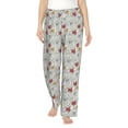 thumbnail image 1 of Xecao Funny Cat White Women's Straight Lounge Pajama Pants: The Epitome of Relaxed Sleepwear, 1 of 9