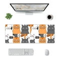 thumbnail image 1 of Xecao Funny Cats for Mouse Pad - Waterproof Extended Contour Mouse Mat, Large Gaming Mousepad Laptop Keyboard Mat with Non-Slip Rubber Base, 1 of 8