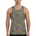 thumbnail image 1 of Xecao Funny Construction Men's Tank Top Workout Quick Dry Sleeveless Gym Jogging Muscle Shirts Summer Swim Beach Tops, 1 of 9