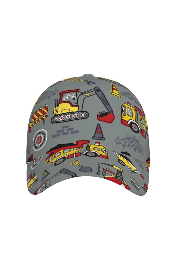 Funny Construction for Baseball Cap: Unisex, crafted from classic polyester twill fabric, featuring a soft unconstructed design
