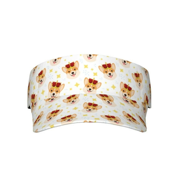 Xecao Funny Corgi for Adult Sun Cap offers versatile sun protection with adjustable Velcro for a secure fit.