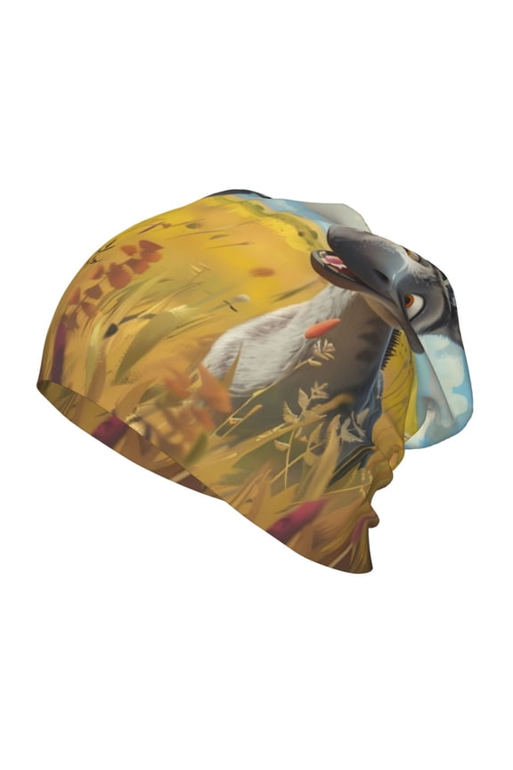 Funny Countryside Donkey Print Beanie Hat Toddler Girls Boys, Baby Hats Winter Warm Knitted Thermal, Kids Winter Caps