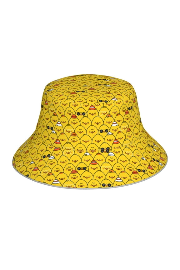 Funny Ducks Print Men and Women Night Reflective Hat Runner Cap Visor Bucket Hat Boonie Cap