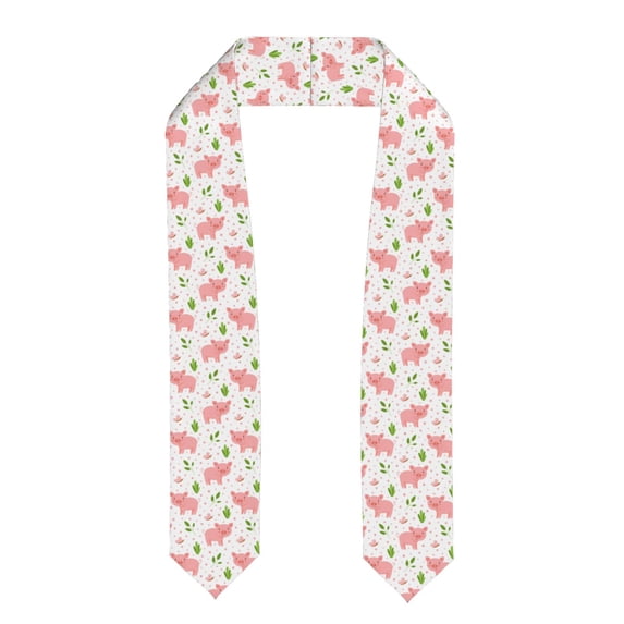 Xecao Funny Little Pigs Print Graduation Shawl Stole Honor Stole Adult 72" Academic Commencements