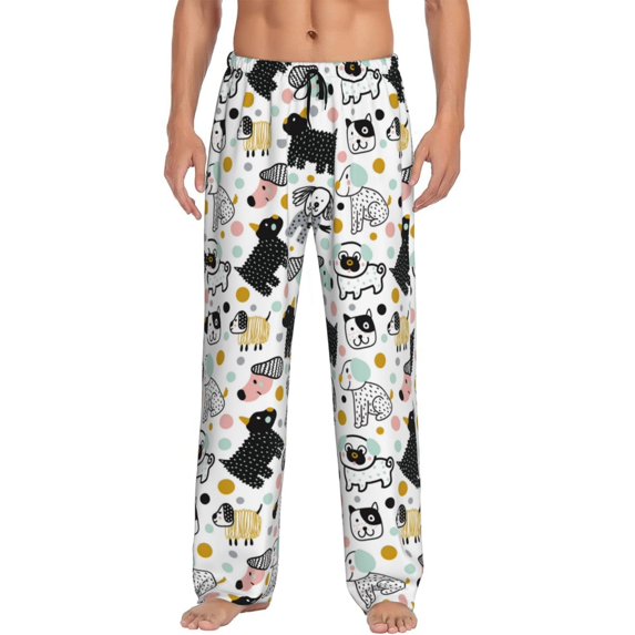 Xecao Funny Puppy Men's Straight Lounge Pajama Pants: The Ultimate in Comfortable Sleepwear