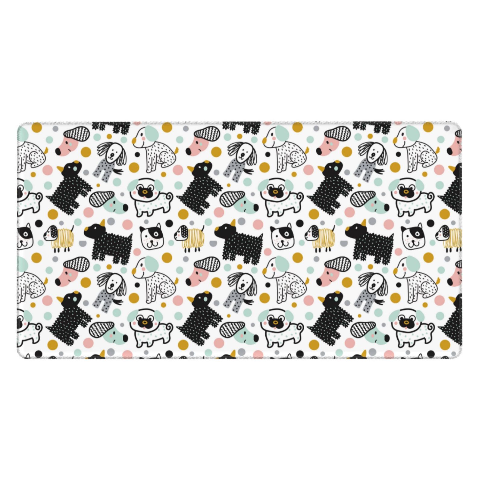 Xecao Funny Puppy for Waterproof Mouse Pad - Extended Contour Mouse Mat, Large Gaming Mousepad Laptop Keyboard Mat with Non-Slip Rubber Base