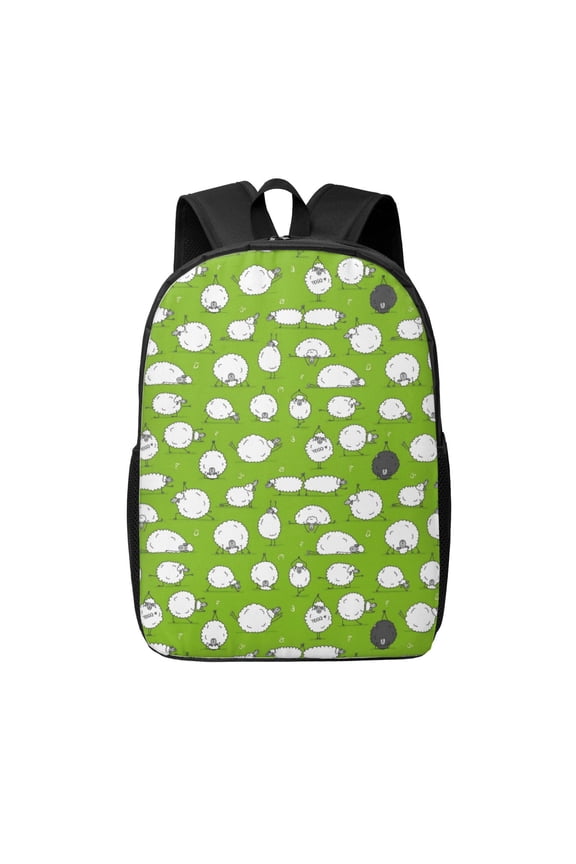 Funny Sheep Doing Yoga print Travel Backpack, Large Computer Backpack for Men Women, College School Rucksack Book Bag