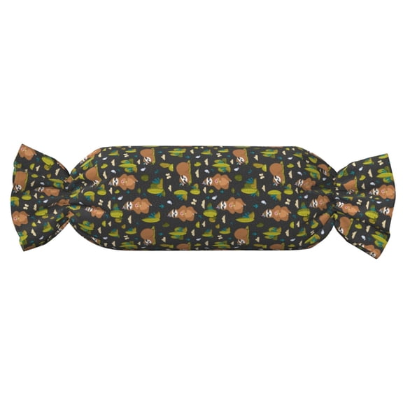 Xecao Funny Sloths In The Forest Print+Candy-Inspired Plush Pillow for Men Women Suitable for Beds, Sofas, Game Rooms Drawstring Closure