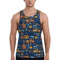 thumbnail image 1 of Xecao Funny Steam Train Men's Tank Top Workout Quick Dry Sleeveless Gym Jogging Muscle Shirts Summer Swim Beach Tops, 1 of 9