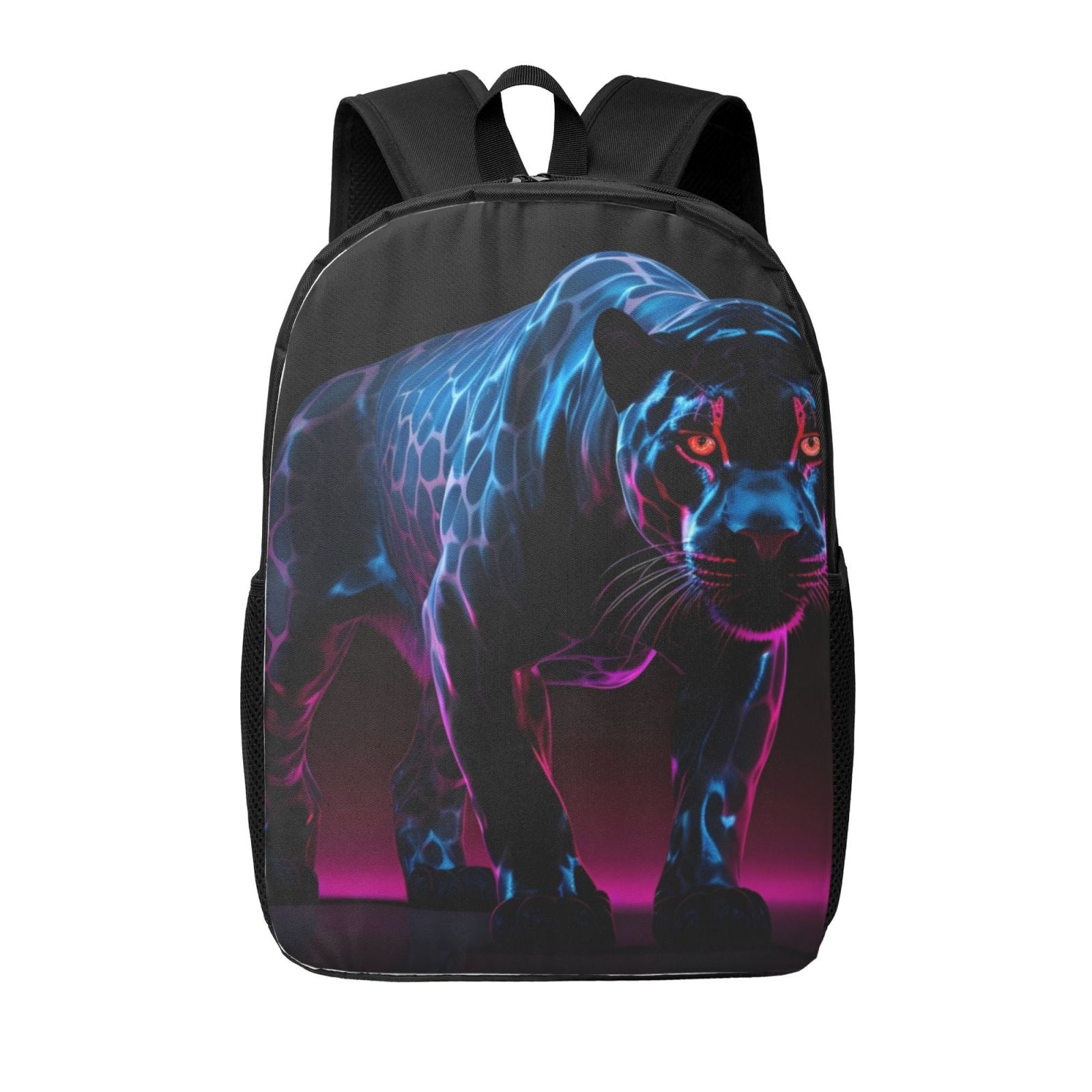 Xecao Futuristic Purple Panther print Travel Backpack, Large Computer ...