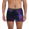thumbnail image 1 of Xecao Galactic Wolf Stare Print Men's Underwear Boxer Briefs,Breathable Choice for Men's Underwear-Medium, 1 of 5