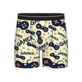 thumbnail image 1 of Xecao Game Controller Print Boxer Briefs for Men's Stretch Moisture-Wicking Underwear, Mid-Rise Classics breathable fabric, 1 of 7