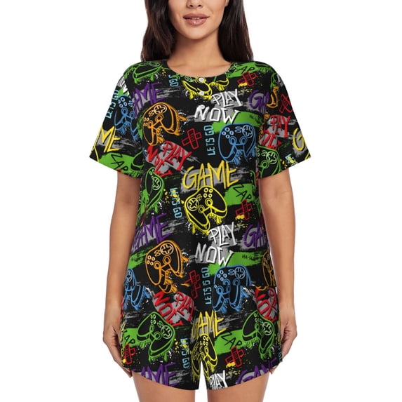 Xecao Game Joysticks print Swimsuit for women, Summer-ready, sporty style.Quick-dry fabric. Many sizes & colors.