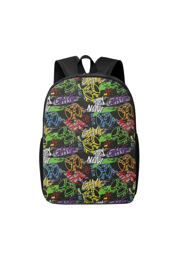 Game Joysticks print Travel Backpack, Large Computer Backpack for Men Women, College School Rucksack Book Bag
