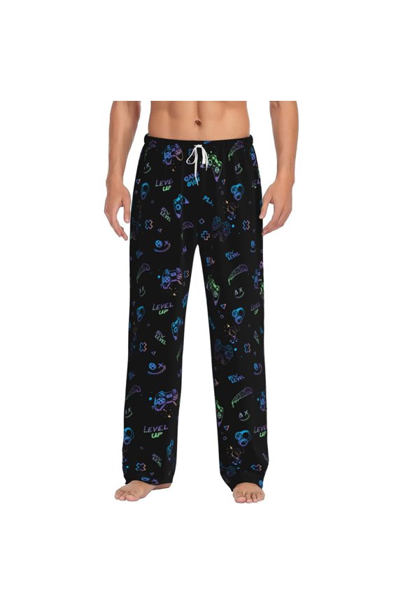 Gamepads Men's Straight Lounge Pajama Pants: The Ultimate in Comfortable Sleepwear