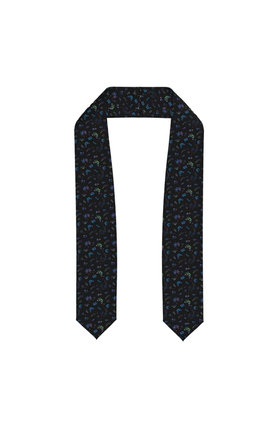 Gamepads Print Graduation Shawl Stole Honor Stole Adult 72" Academic Commencements