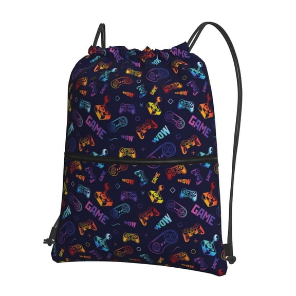 Xecao Games for Drawstring Bags,Pull String Backpack Bags,String Bag Sackpack