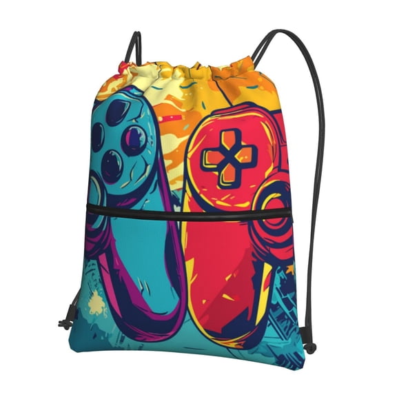 Xecao Gaming for Drawstring Bags,Pull String Backpack Bags,String Bag Sackpack