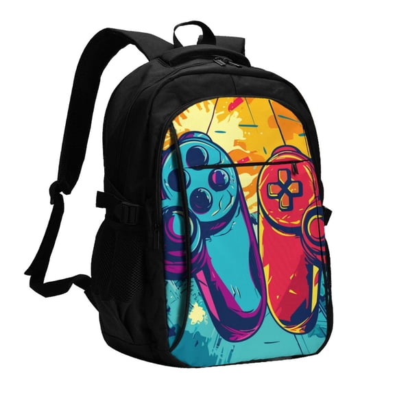 Xecao Gaming for Travel Laptop Backpack, USB-Charging-Enabled, Spacious Business Backpack for Men and Women,College School Computer Bag