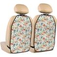 thumbnail image 1 of Xecao Garden Of Little Bunnies Pattern Car Seat Back Protector 2 Pack Large Capacity Pocket, Kick Mats Back Seat Protector, 1 of 8