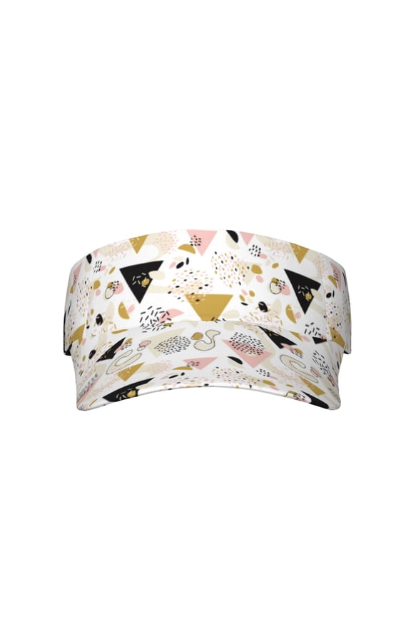 Geometric Triangle for Adult Sun Cap offers versatile sun protection with adjustable Velcro for a secure fit.