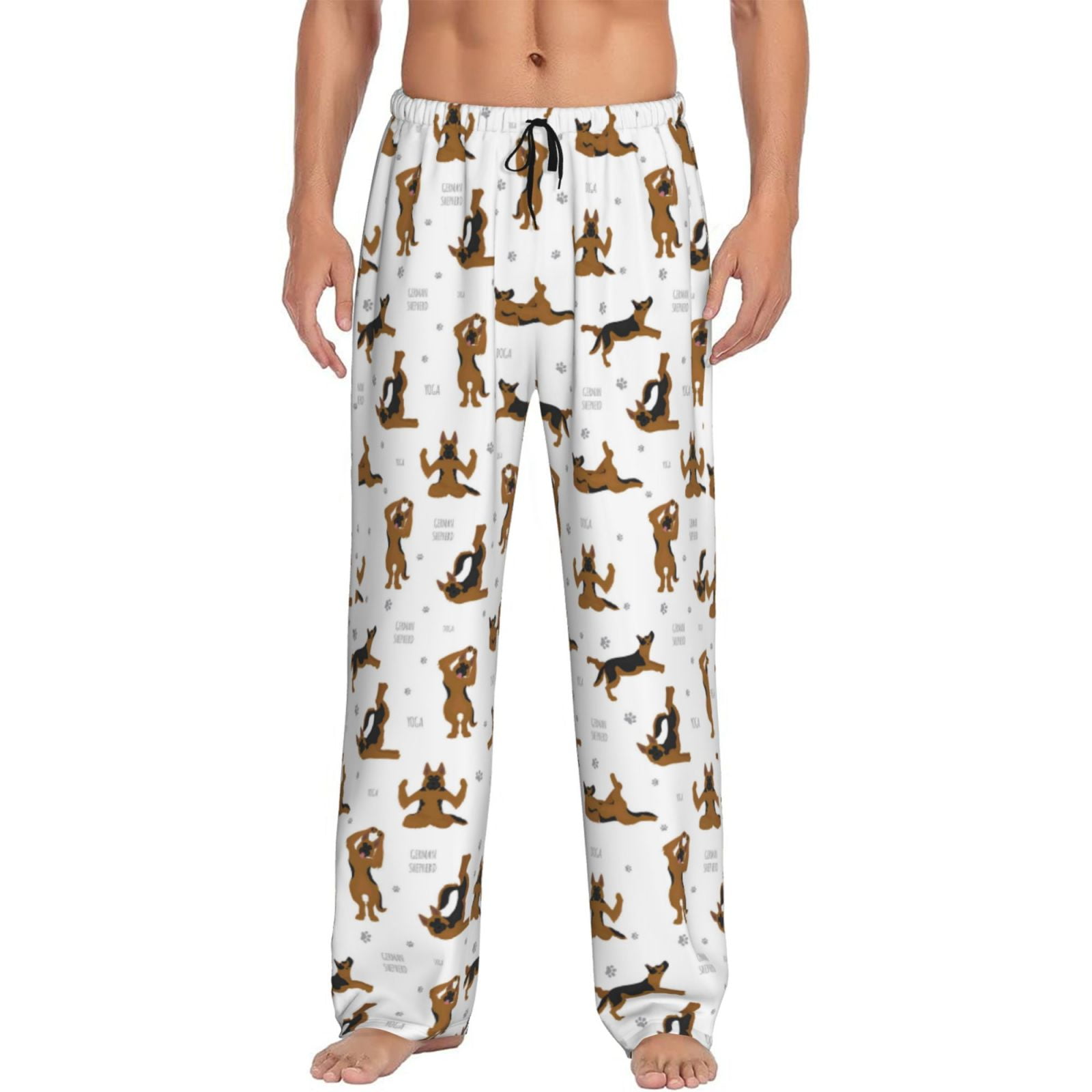 Xecao German Shepherd Dog Men's Straight Lounge Pajama Pants: The ...