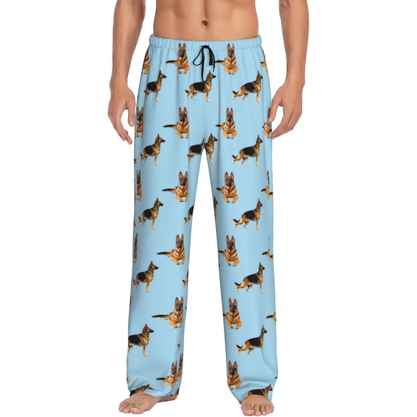 Xecao German Shepherd Dog Men's Straight Lounge Pajama Pants: The ...