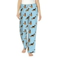 thumbnail image 1 of Xecao German Shepherd Dog Women's Straight Lounge Pajama Pants: The Epitome of Relaxed Sleepwear, 1 of 9