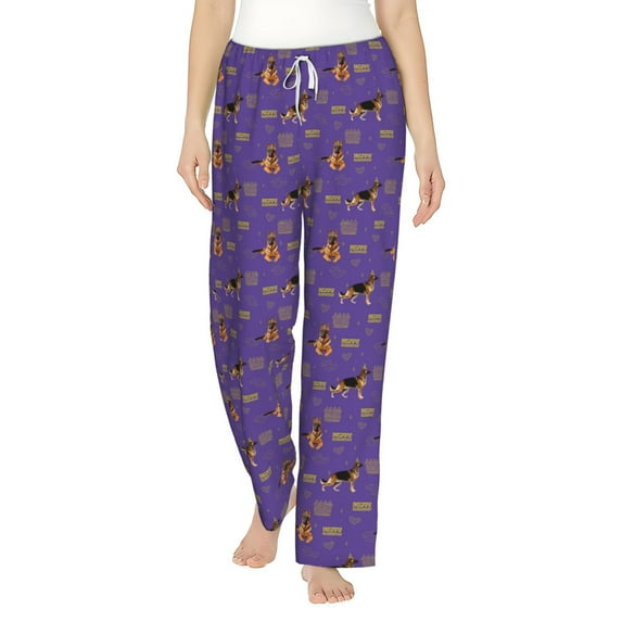 Xecao German Shepherd Dog Women's Straight Lounge Pajama Pants: The Epitome of Relaxed Sleepwear