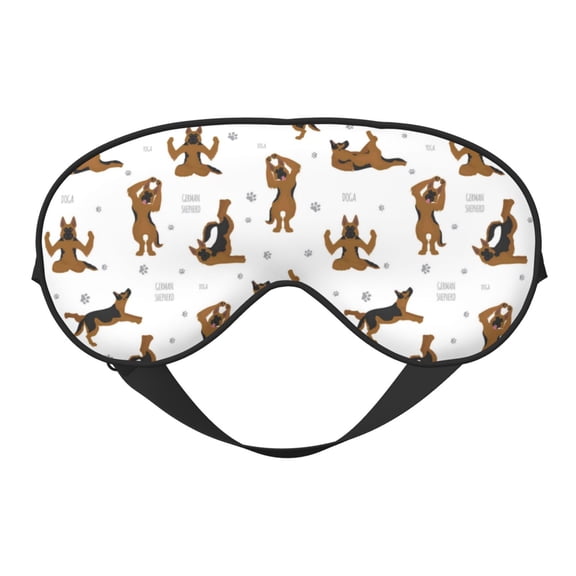 Xecao German Shepherd Dog for Soft Fluffy Sleeping Blindfold, Nap eye cover tailored for the utmost comfort for girls, women, kids, and adults.