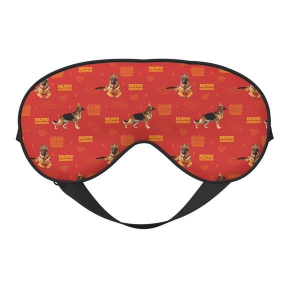 Xecao German Shepherd Dog for Soft Fluffy Sleeping Blindfold, Nap eye cover tailored for the utmost comfort for girls, women, kids, and adults.