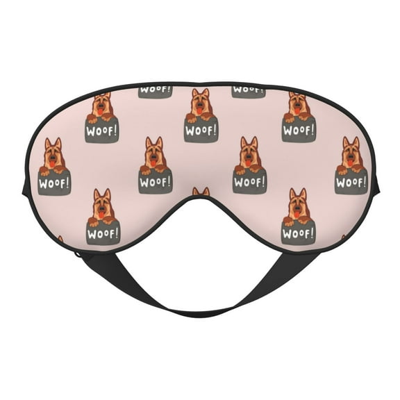 Xecao German Shepherd Dog for Soft Fluffy Sleeping Blindfold, Nap eye cover tailored for the utmost comfort for girls, women, kids, and adults.