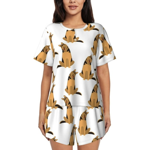 Xecao German Shepherd Dog print Swimsuit for women, Summer-ready, sporty style.Quick-dry fabric. Many sizes & colors.