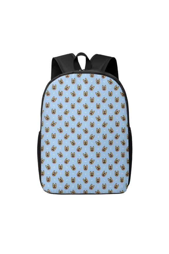 German Shepherd Puppy print Travel Backpack, Large Computer Backpack for Men Women, College School Rucksack Book Bag