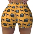 thumbnail image 1 of Xecao German Shepherd Woof Print Workout Shorts for Women Soft Smooth Gym Yoga Scrunch Active Tennis Workout Running Shorts, 1 of 9